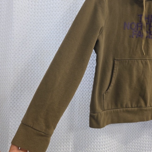 The North Face Hoodie Womens M Green Pullover Sweatshirt Logo Outdoors Adult - Picture 3 of 9